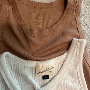 Target Women's Tops in Brown and Cream
